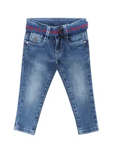 U.S. Polo Assn. Kids Boys Slim Fit Heavy Fade Clean Look Stretchable Jeans