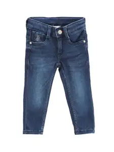 U.S. Polo Assn. Kids Boys Skinny Fit Mid-Rise Light Fade Stretchable Jeans