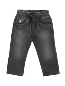 U.S. Polo Assn. Kids Boys Clean Look Light Fade Stretchable Jeans