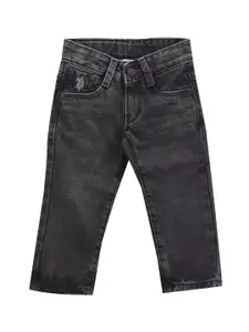 U.S. Polo Assn. Kids Boys Slim Fit Light Fade Clean Look Stretchable Jeans