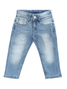 U.S. Polo Assn. Kids Boys Slim Fit Heavy Fade Clean Look Stretchable Jeans