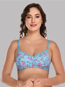 ESOROUCHA Floral Lightly Padded Full Coverage All Day Comfort T-Shirt Bra