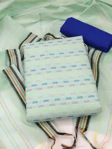 APNISHA Geometric Woven Design Unstitched Dress Material