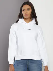 Calvin Klein Jeans Typography Printed Hooded Sweatshirt