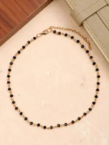 Crunchy Fashion Gold-Plated Choker Necklace