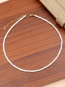Crunchy Fashion Gold-Plated Artificial Beads Necklace