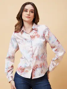 Globus Floral Printed Shirt Style Top
