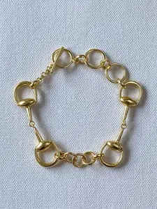 Tipsyfly Brass Link Bracelet