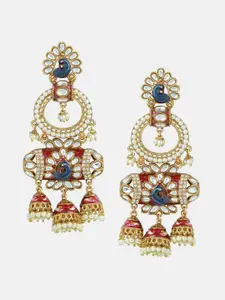 Tipsyfly Studded Contemporary Drop Earrings