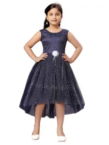 BAESD Polka Dots Printed Corsage Cotton Dress