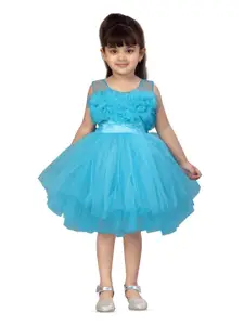 BAESD Girls Net Fit & Flare Party Dress