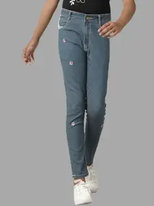 UNDER FOURTEEN ONLY Girls Embroidered Skinny Fit Jeans