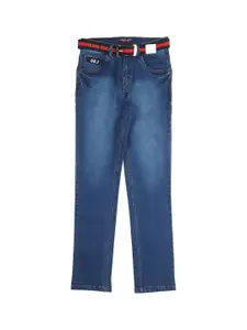 Gini and Jony Boys Mid Rise Clean Look Light Fade Cotton Jeans