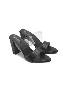 KIRAVI Textured Block Heels