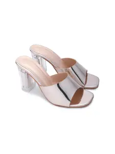 KIRAVI Mid-Top Peep Toes Block Heels