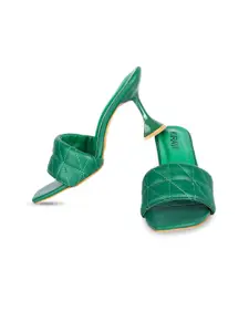 KIRAVI Open Toe Block Heels