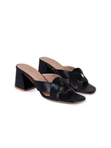 KIRAVI Open Toe Block Heels