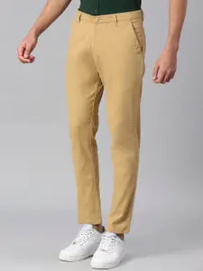 Dennis Lingo Men Tapered Fit Wrinkle Free Cotton Chinos Trousers