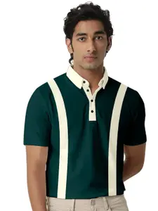 FTX Striped Polo Collar T-shirt