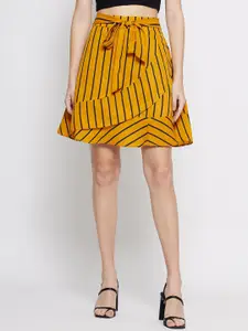 TULIP 21 Striped Above Knee Length Skirt