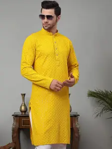 Jompers Embellished Thread Work Pure Cotton Kurta