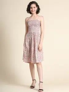 BAESD Floral Printed Fit & Flare Dress