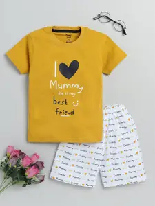 Toonyport Boys Printed Pure Cotton T-shirt with Shorts