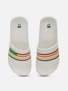 United Colors of Benetton Men Printed Sliders Flip Flops