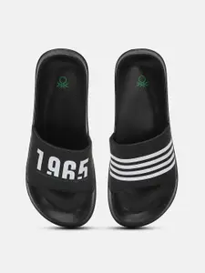 United Colors of Benetton Men Printed Sliders