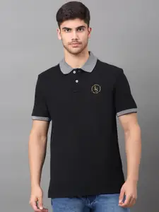 LOUIS STITCH Stretchex Polo Collar Slim Fit Cotton T-Shirt
