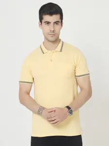 Masculino Latino Polo Collar Regular Fit Cotton T-Shirt
