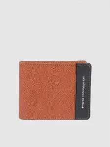 French Connection Men Leather Two Fold Wallet