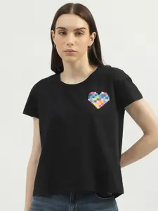 United Colors of Benetton Graphic Printed Cotton T-shirt