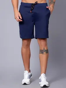 Shiv Naresh Men Navy Blue Outdoor Sports Shorts with Antimicrobial Technology