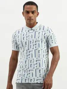 United Colors of Benetton Abstract Printed Polo Collar T-shirt