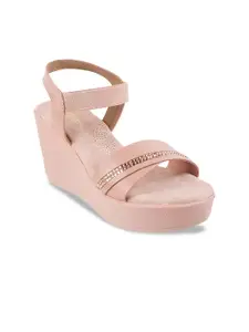 Metro Open Toe Wedge Heels