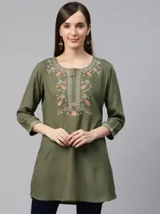 Readiprint Floral Yoke Design Kurti