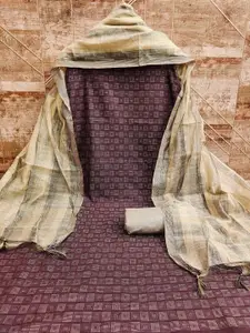 APNISHA Geometric Printed Unstitched Dress Material