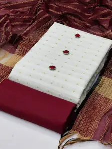 APNISHA Ethnic Motifs Embroidered Unstitched Dress Material