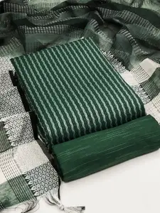 APNISHA Striped Unstitched Dress Material