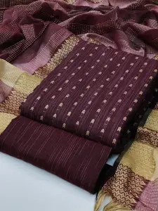 APNISHA Embroidered Unstitched Dress Material