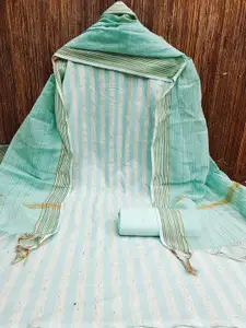 APNISHA Striped Unstitched Dress Material