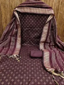 APNISHA Ethnic Woven Design Unstitched Dress Material