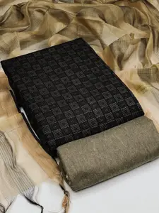 APNISHA Geometric Woven Design Unstitched Dress Material