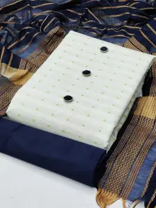 APNISHA Geometric Embroidered Unstitched Dress Material