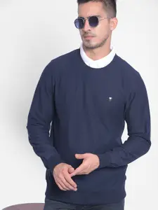 Crimsoune Club Round Neck Long Sleeve Pullover Sweatshirt