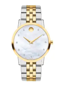 MOVADO Women Brass Embellished Dial & Bracelet Reset Time Style Straps Analogue Watch