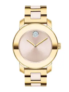 MOVADO Women Brass Embellished Dial & Bracelet Style Reset Time Analogue Watch 3600800