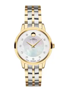 MOVADO Women Embellished Dial & Stainless Steel Straps Analogue Watch