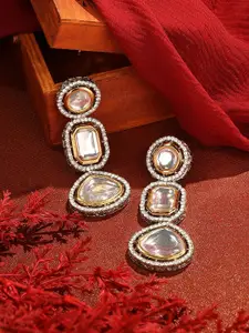 Zaveri Pearls Contemporary Drop Earrings